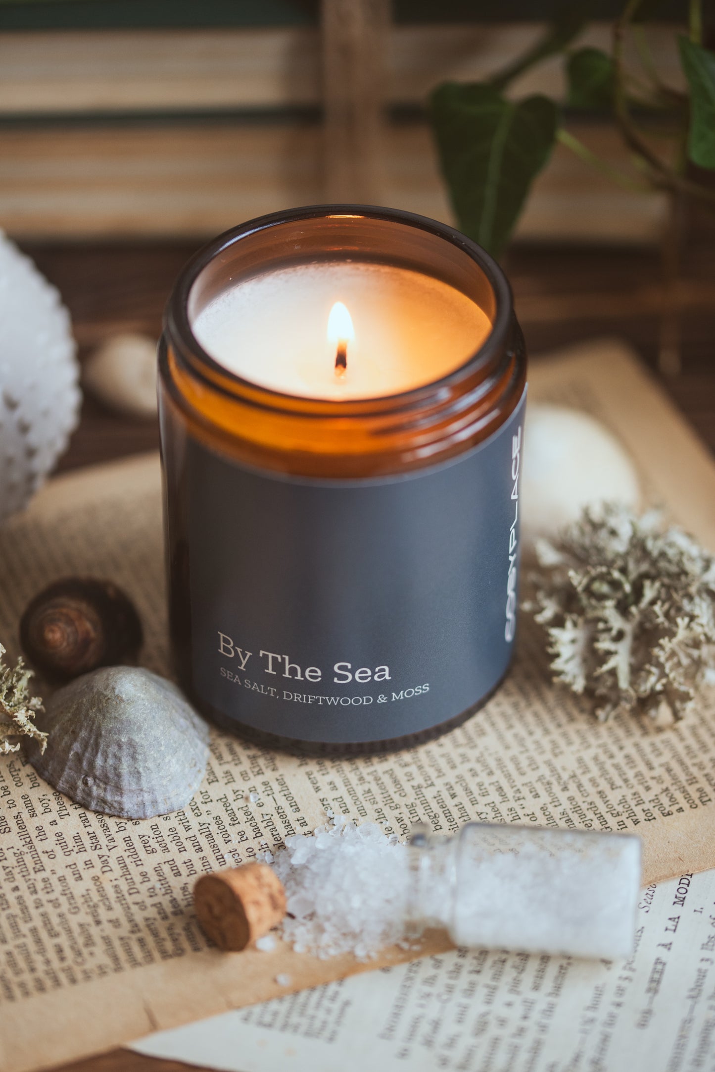 BY THE SEA - Coastal Sea Salt & Driftwood Phthalate Free Soy Candle
