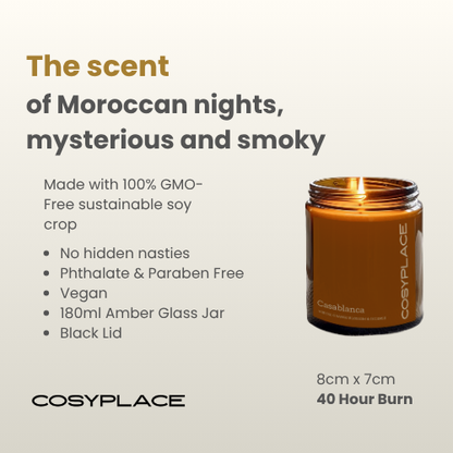CASABLANCA - Neroli & Orange Blossom Toxin Free Scented Soy Candle
