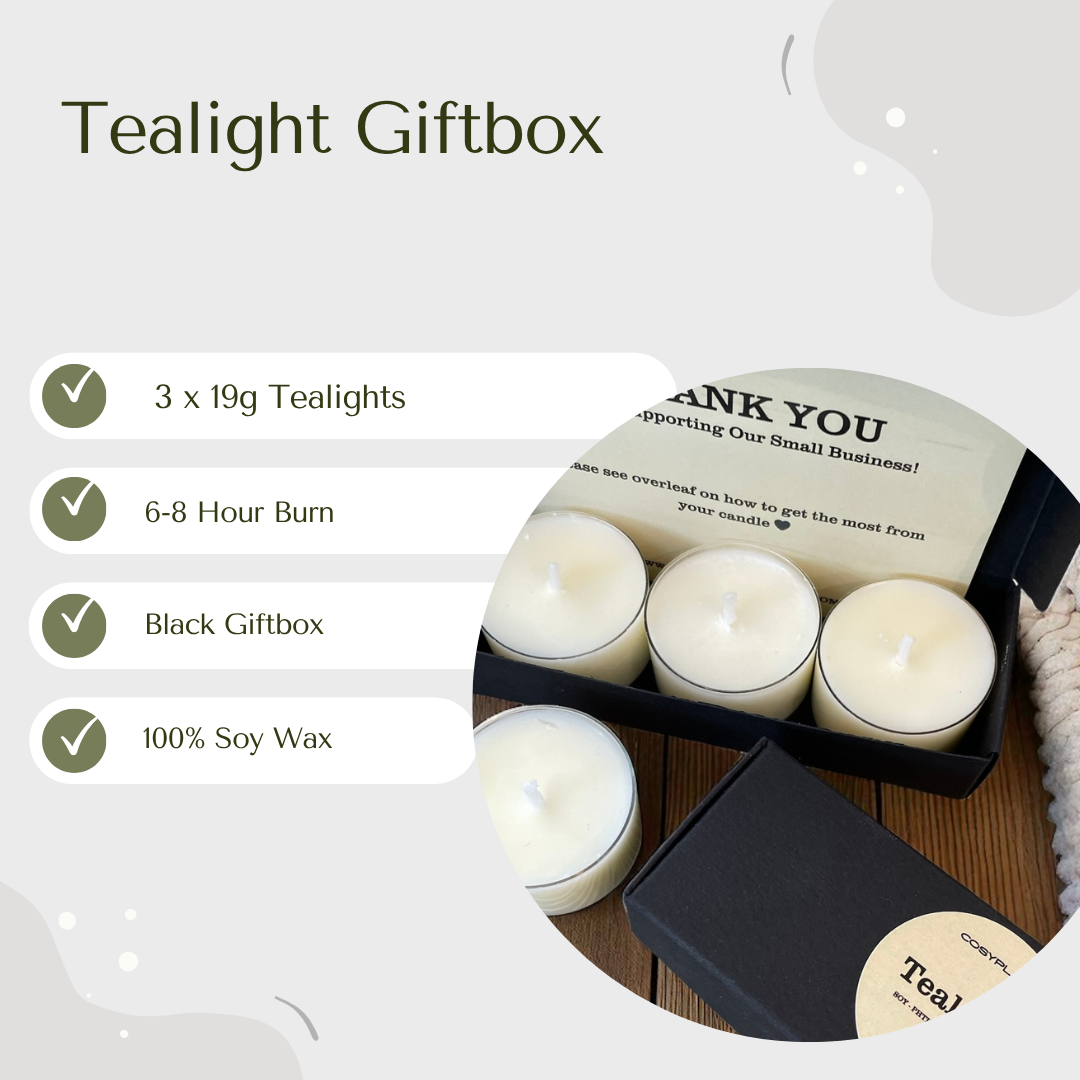 Natural Soy Wax Scented Tealights - Phthalate Free