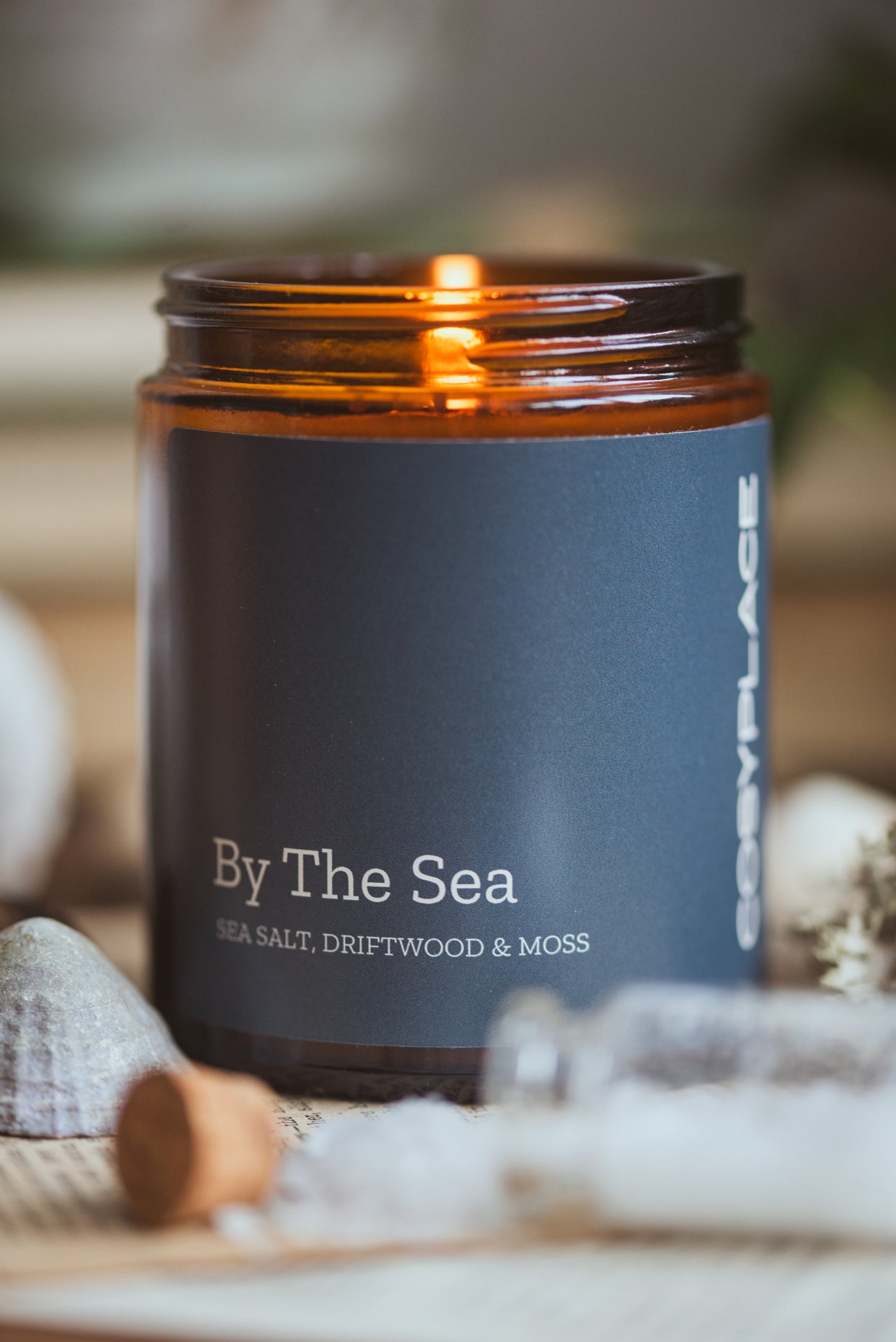 BY THE SEA - Coastal Sea Salt & Driftwood  Phthalate Free Soy Candle