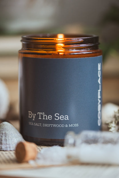 BY THE SEA - Coastal Sea Salt & Driftwood  Phthalate Free Soy Candle
