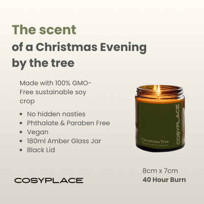 CHRISTMAS TREE - Nordic Spruce and Cedarwood scented Soy Candle
