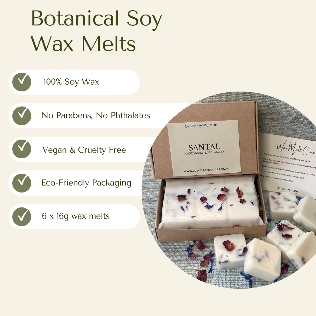 Luxury Botanical Soy Wax Melts Gift Set - COSYPLACE CANDLES