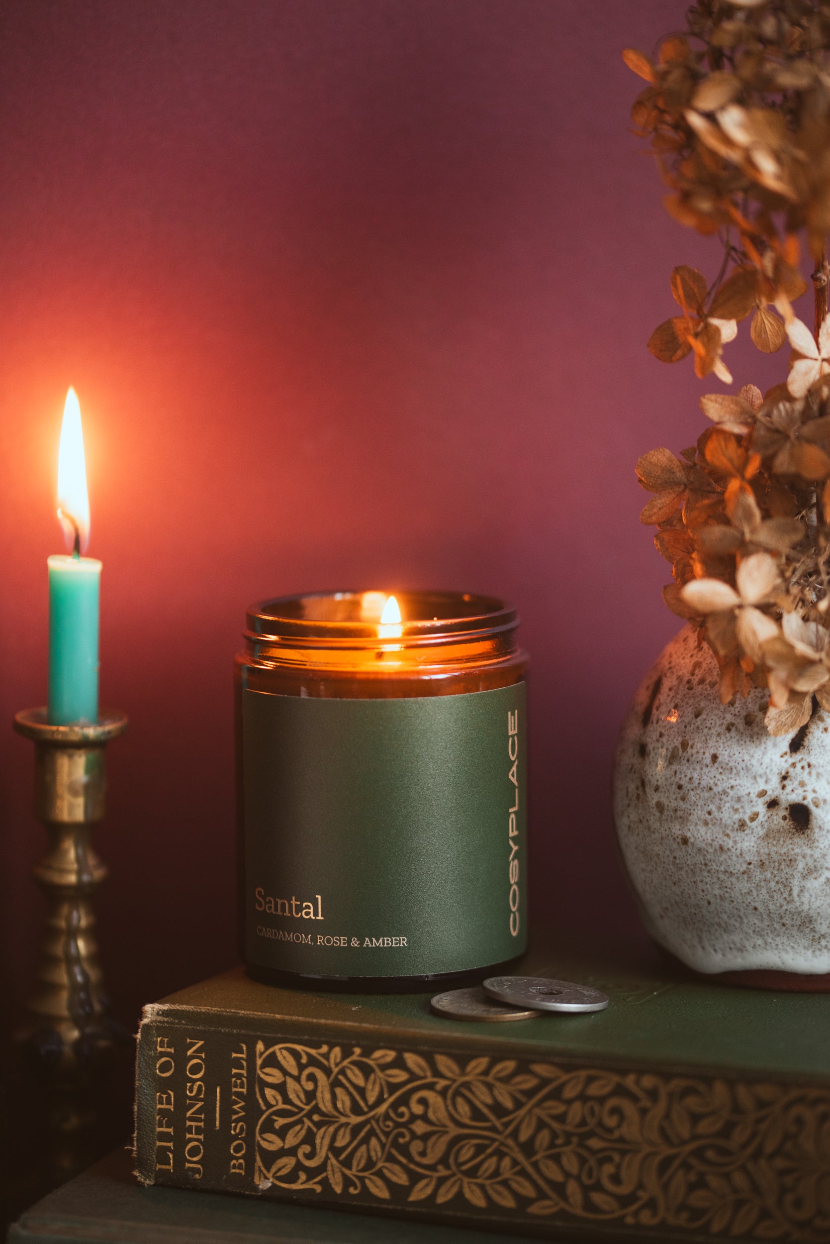 Santal Perfume Inspired Luxury Soy Candle - COSYPLACE CANDLES