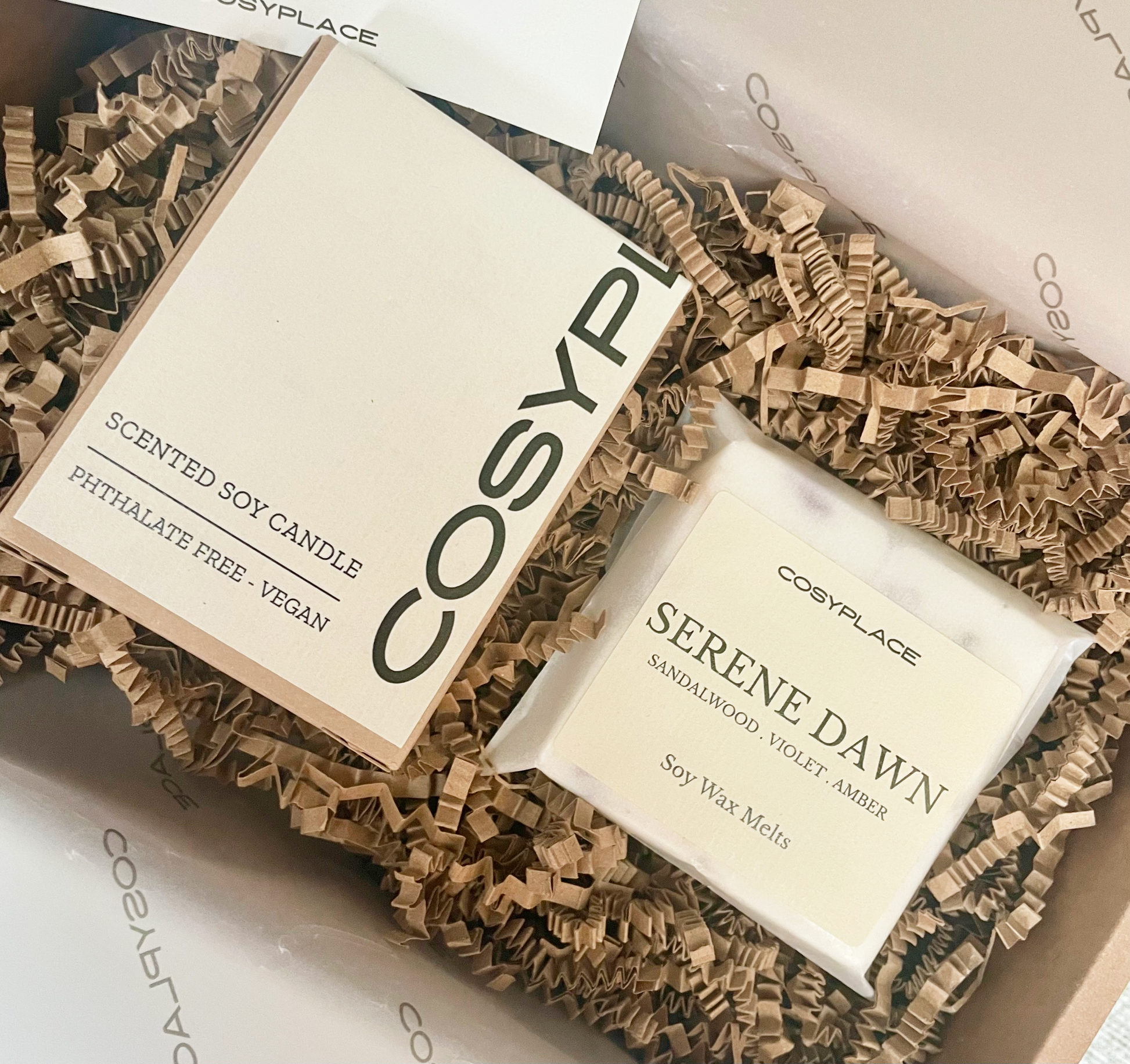Handmade Soy Wax Candle and Wax Melts Gift Set - COSYPLACE CANDLES