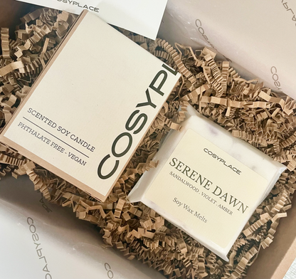 Handmade Soy Wax Candle and Wax Melts Gift Set - COSYPLACE CANDLES