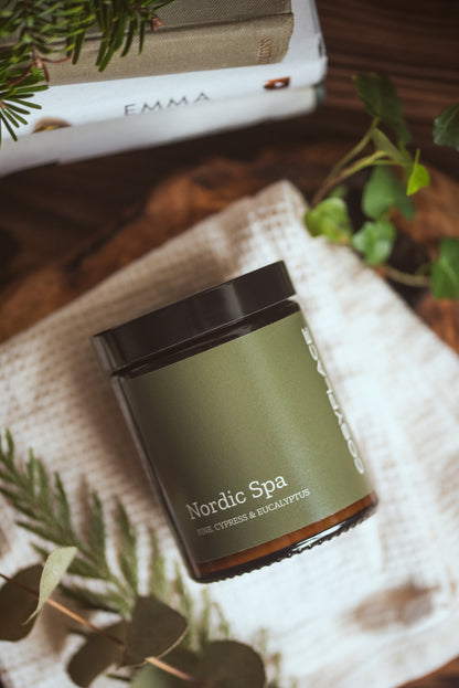 NORDIC SPA - Nordic Pine, Peppermint & Eucalyptus Toxin Free Scented  Soy Candle