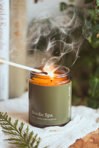 NORDIC SPA - Nordic Pine, Peppermint & Eucalyptus Toxin Free Scented  Soy Candle