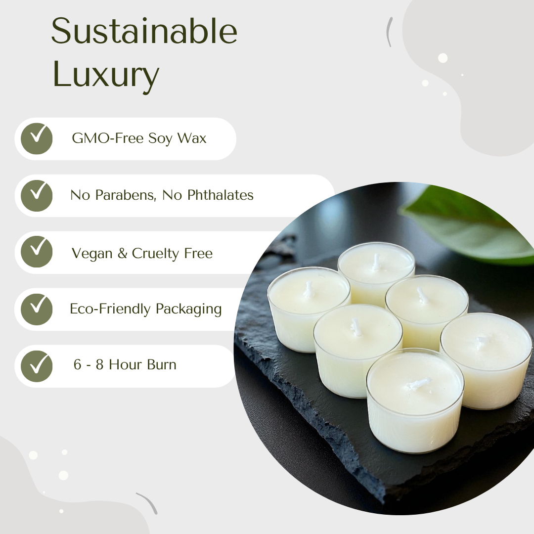 Natural Soy Wax Scented Tealights - Phthalate Free